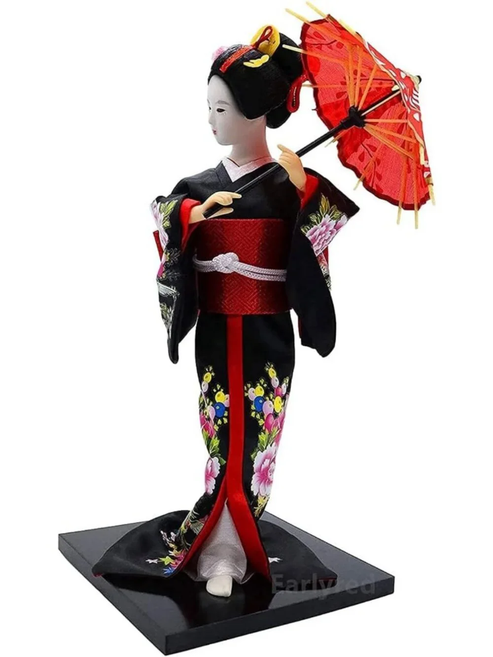 12-Inch Japanese Geisha Kimono Doll - Collectible Asian Figurine & Gift